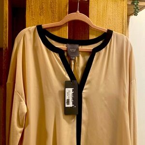 Lysee contrast Mille top nwt medium